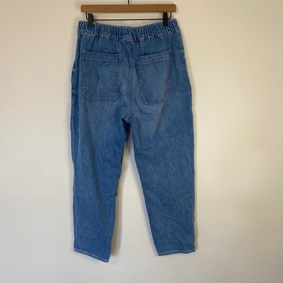 Veronica Beard Jeans Light Wash Arya Straight High Rise Large Pocket - Picture 3 of 6